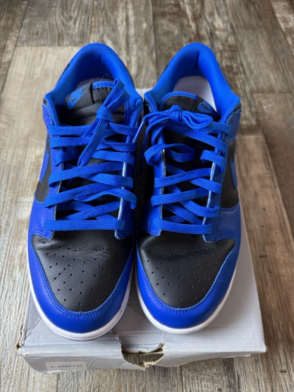 Nike Air Forve 1, Men's Black and Blue Low-Top Sneakers, 11
